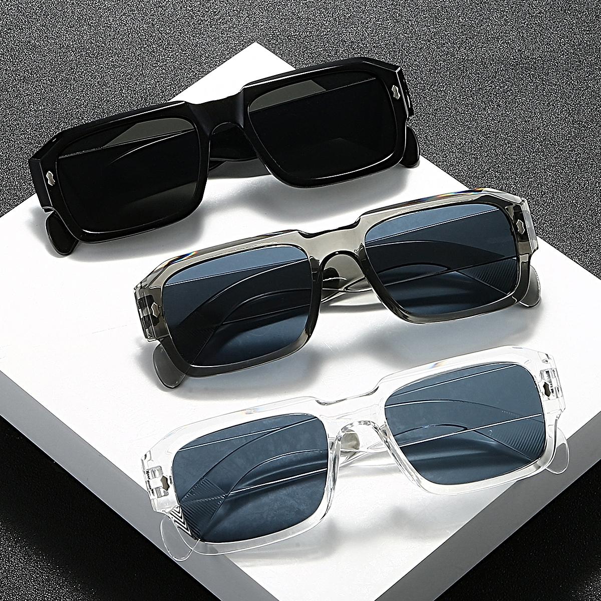 

Набор из 3 стильных мужских винтажных очков в квадратной оправе - Вневременные и модные, идеально подходят для праздничной вечеринки, уличного декора