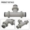 Connector Adapter Dual Split For Intex Parts Hose Plunger Valve Pool Pumps Rubber O-rings For Tee T-Joint Pool Part