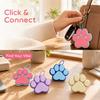 Keyboard-style Dog Cat Paw Clicker Keychain 3D Printed Decompression Button Toy  Car Pendant