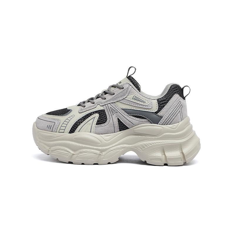 Augustine gray dad shoes women's 2025 new autumn and winter platform sports casual shoes show feet small mountaineering shoes