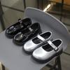 Girls Leather Shoes 2025 Little Girl Black Performance Shoes Female British Style Mary Jane Shoes Children Princess Shoes Spring and Autumn