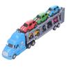 Transport Truck Toy 1/48 Scale Simulation Pull Back Collectible Cars Carrier Truck Set for Boys