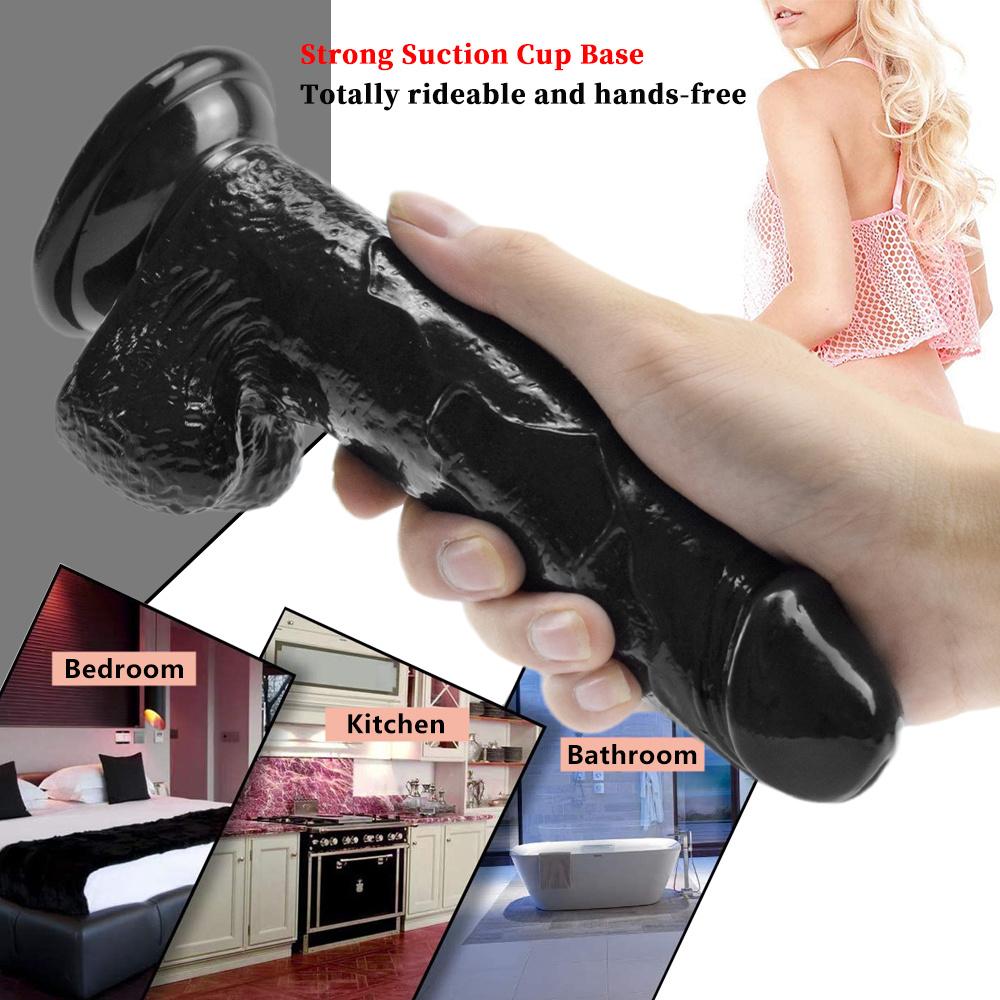 Realistic Dildo Strong Suction Cup Clit Stimulator G-Spot Massager Sex Toys for Women Masturbator