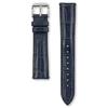[Seiko Watch] Genuine Cowhide Leather Alligator Skin Pattern Band, Reverse Rubber, Lug Width 20mm, Buckle Width 18mm, Navy, RS02C20NY,