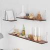 40 X 15cm Wall Mounted Floating Shelf Transparent Acrylic Bookshelf Display Rack for Living Room