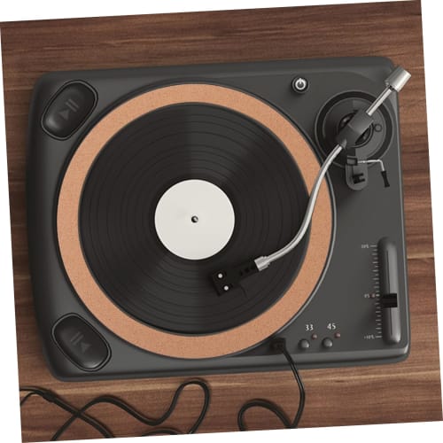 BESPORTBLE Soft Anti-Static Turntable Slip Mat, Record Protector Pad with Shock Absorption Design, Turntable Compatible, Protective Cushion for Record