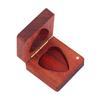 Guitar Pick Storage Box with Guitar Picks Practical Wooden Guitar Picks Holder Guitar Plectrums Gift for Guitar Players