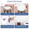 Elektrisk Mason Jar Vakuumforsegler for Matoppbevaring BPA-fri Matoppbevaring Vakuumforsegler Luktfri Tilbehørspakke for Krukke med Bred Munn