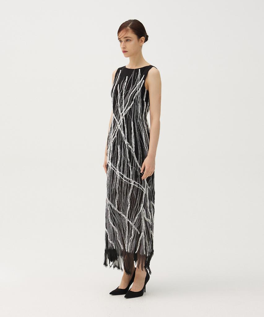 Meuameu Doodle Chiffon Dress