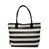 Shoulder Bag Striped Contrast Woven Bag Large Capacity Straw Tote Bag