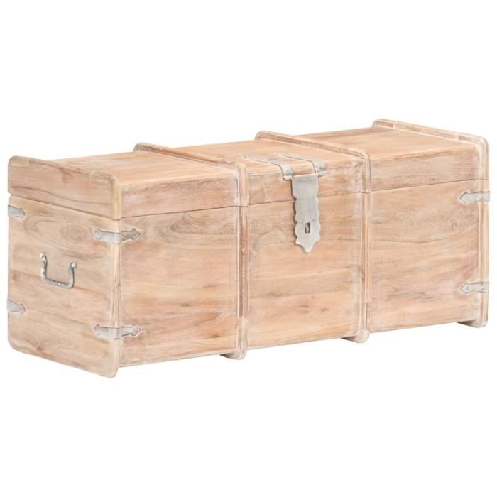 VidaXL Coffre de rangement 90x40x40 cm Bois d'acacia solide