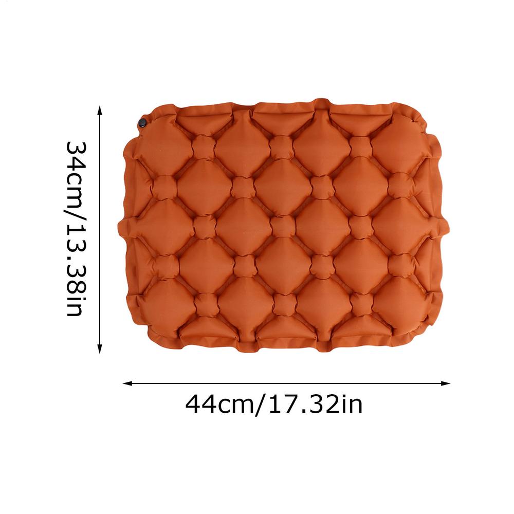 

Inflatable Seat Cushion,Portable Lightweight Travel Air Sitting Pad,Moisture and Water Resistant Camping Seat Mat помаранчевий