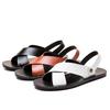 Plus Big Size Leather Flip-flops Summer Men Slippers Beach Sandals Man Bathroom Slippers Fashion Hot Sell Footwear Men Slides