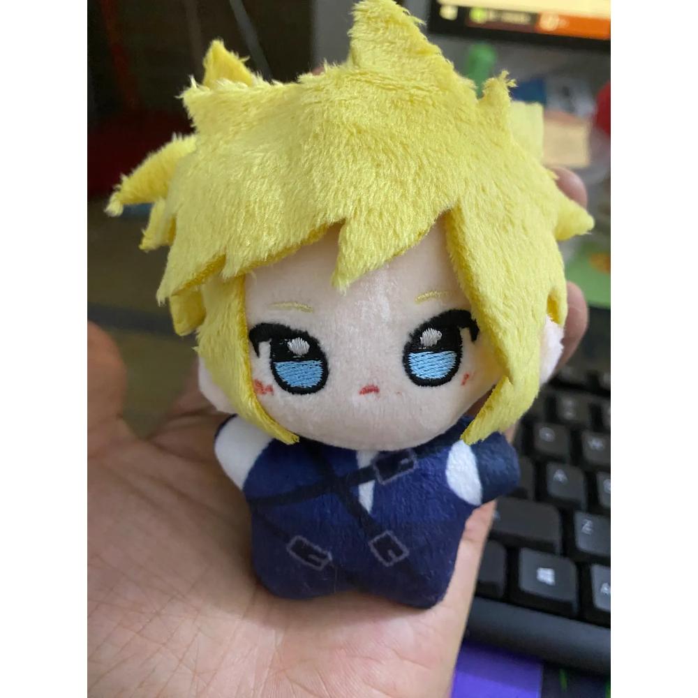 Final Fantasy VII Cloud Strife Cosplay Anime Plüsch 10CM Stofftier Körper Plüschtier Cartoon Anhänger Rucksack Ornament Geburtstagsgeschenke