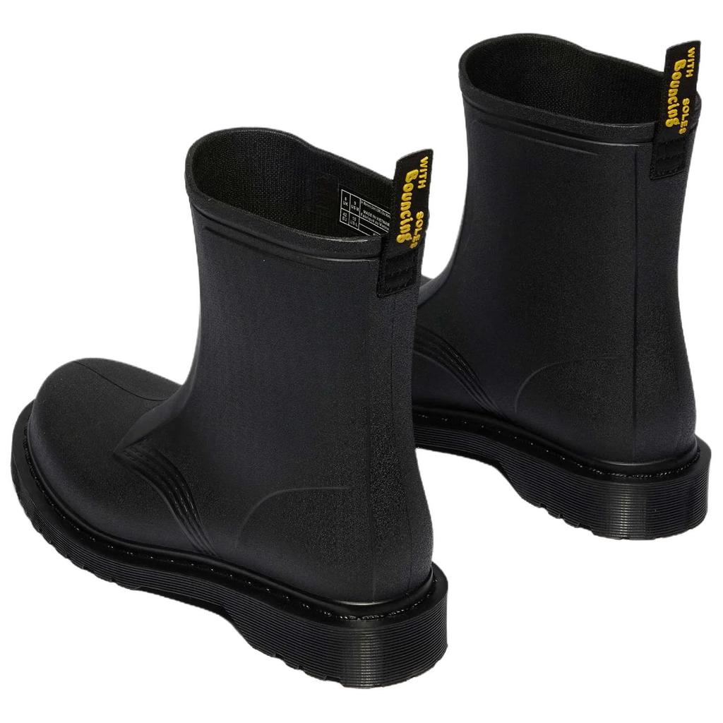 Dr. Martens 1460 PVC Waterproof Versatile Slip-On Rain Boots Unisex Rain Boots Black 41250001