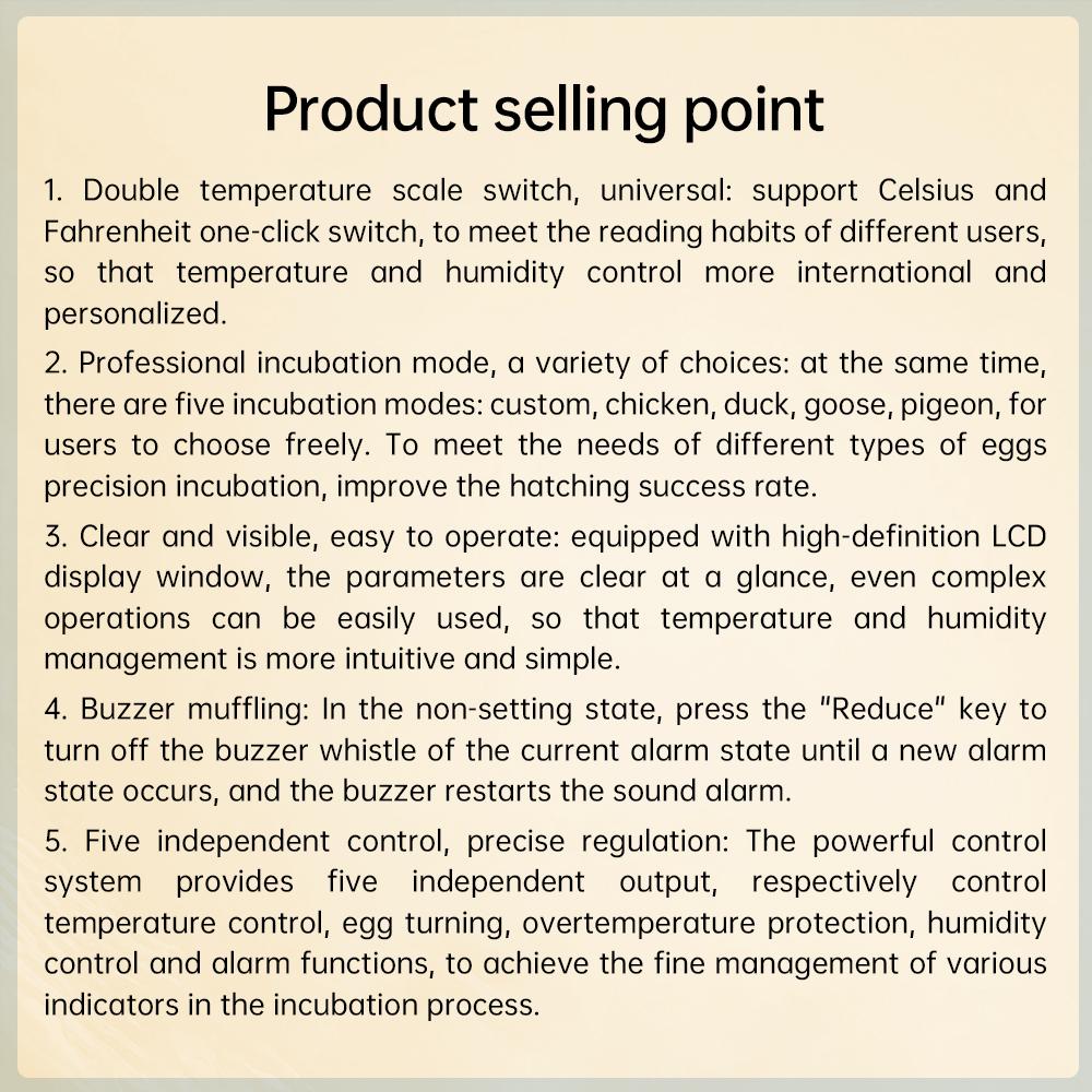 30~39.5℃ HT-12 Temperature Controller Thermostat LCD Display Temperature and Humidity Controller Smart Incubator 0~99%RH