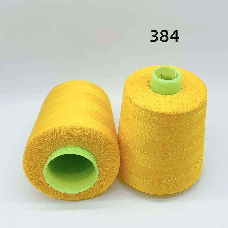 High-Speed 8000-Yard Black & White Sewing Thread - 402 Flat Pagoda Thread for Clothing