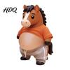Cartoon Horse Sticker 1 Pair Elastic Belly Animal Anxiety Stress Relief Fat Tummy Shaped Bumper Dog Cat Decal Pinch Silicone Anti-collision 3D