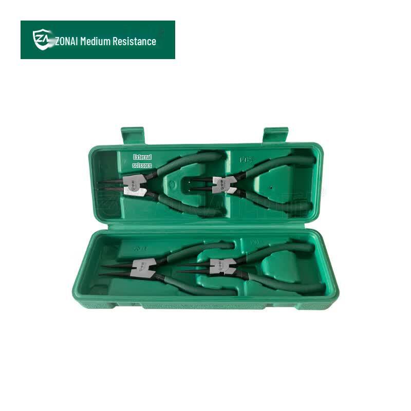 Zhongnai 4-Piece 9-Inch Snap Ring Plier Set