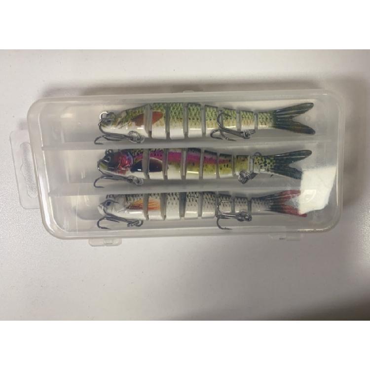 Multi-Section Fish Fishing Gear Lure Bait 10 Color Submerged Tossing Bait Lure Hard Bait