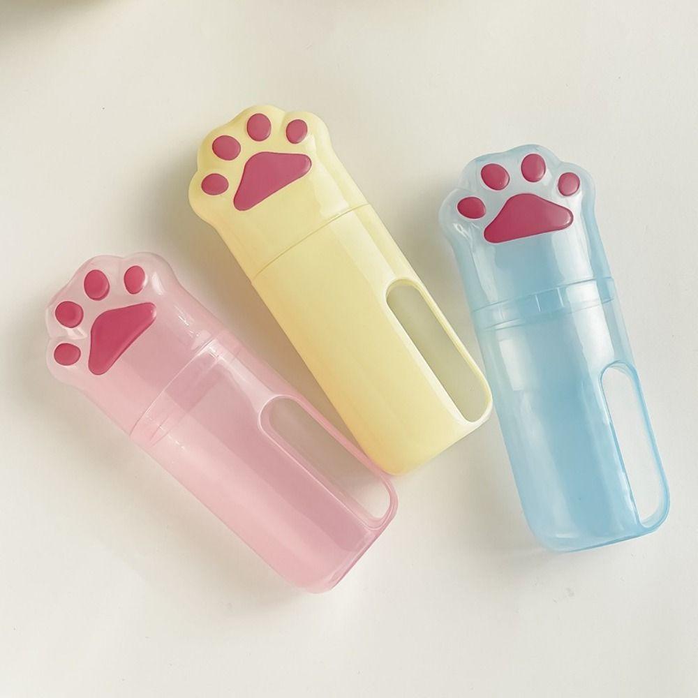 Cartoon Mouthwash Cup Plastic Portable Wash Cup Lightweight Toothpaste Toothbrush Organizer  Travel