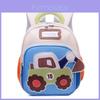 Kids Cartoon Car Backpack For Toddler Preschoolers With Oxford Fabric And Comfortable Shoulder Straps