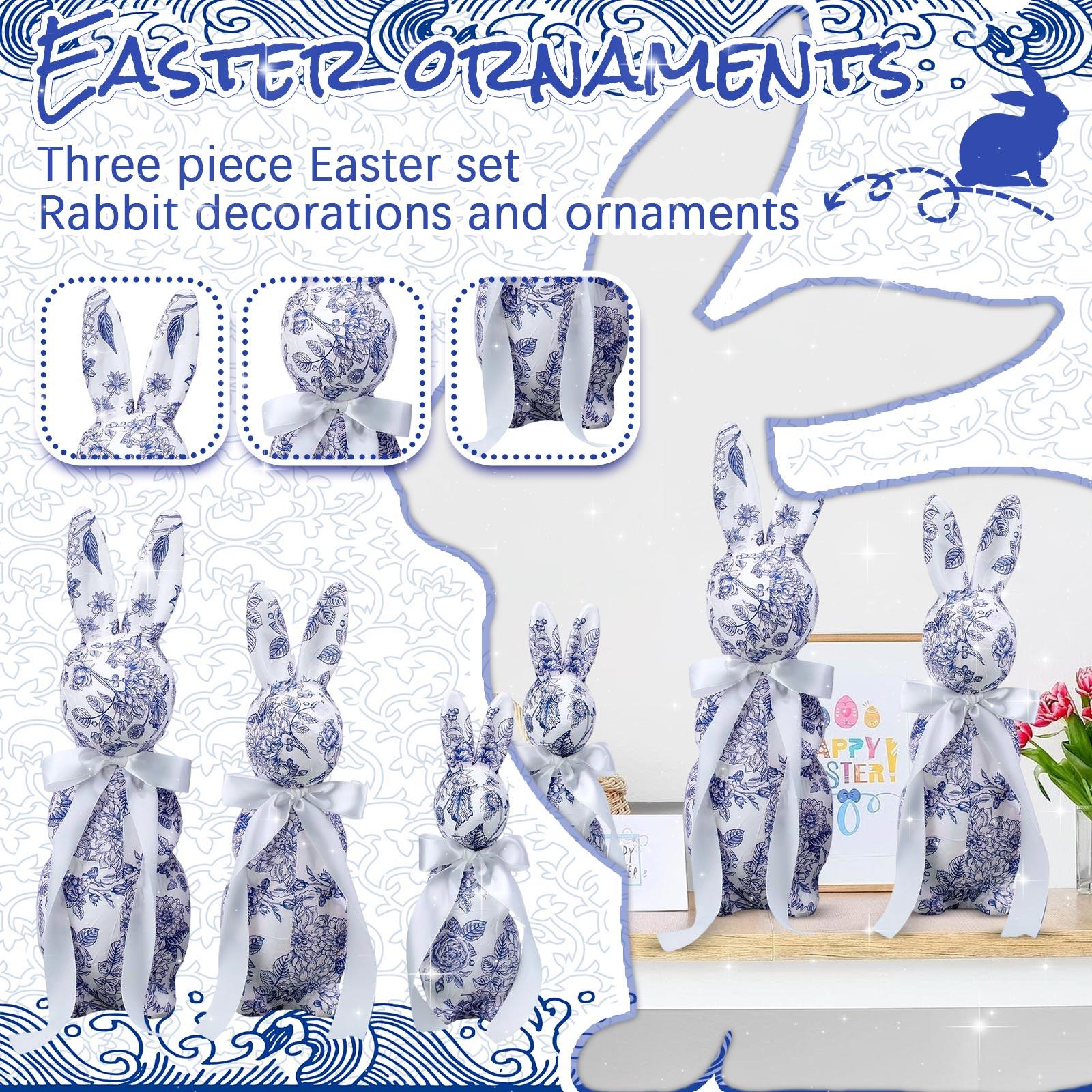 

Three-piece Easter Bunny Decoration Set One Size