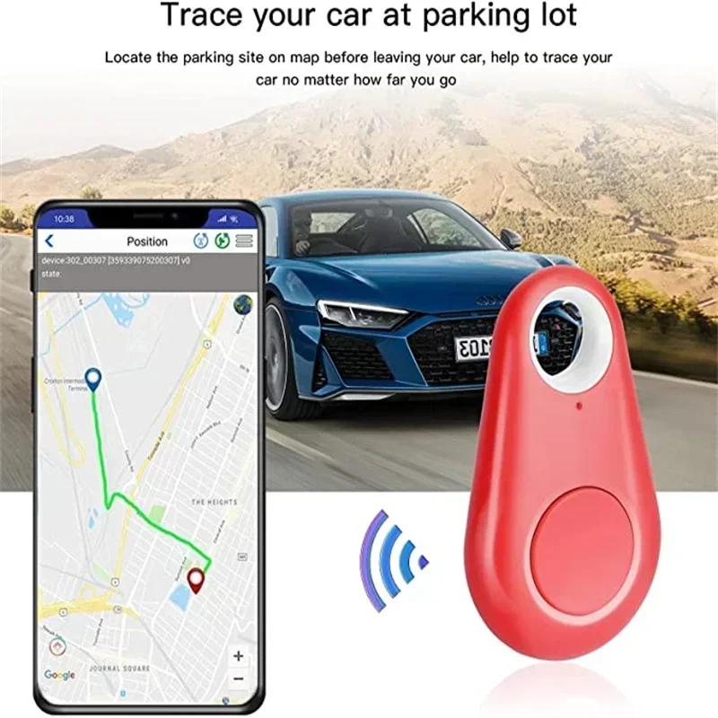 Mini Fashion Smart Dog Pets Bluetooth 4.0 GPS Tracker Anti-lost Alarm Tag Wireless Child Bag Wallet Key Finder Locator