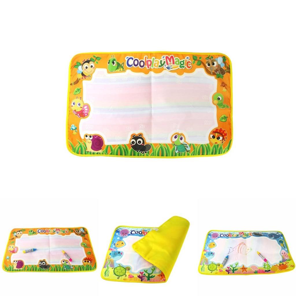Reusable Cloth Water Drawing Mat Ocean Animal Doodle Board Sensory Play Educational Toy For Kids Toddlers