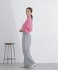 Nano Universe Sheer Volume Size Pink Pullover, S,