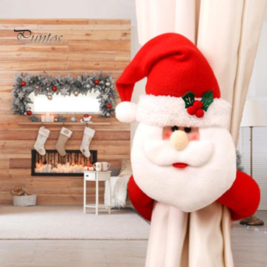 Curtain Buckle Curtain Holder Indoor Curtain Decoration Three-dimensional Santa Claus Curtain Tie Elk Snowman Shape Family Christmas Atmosphere