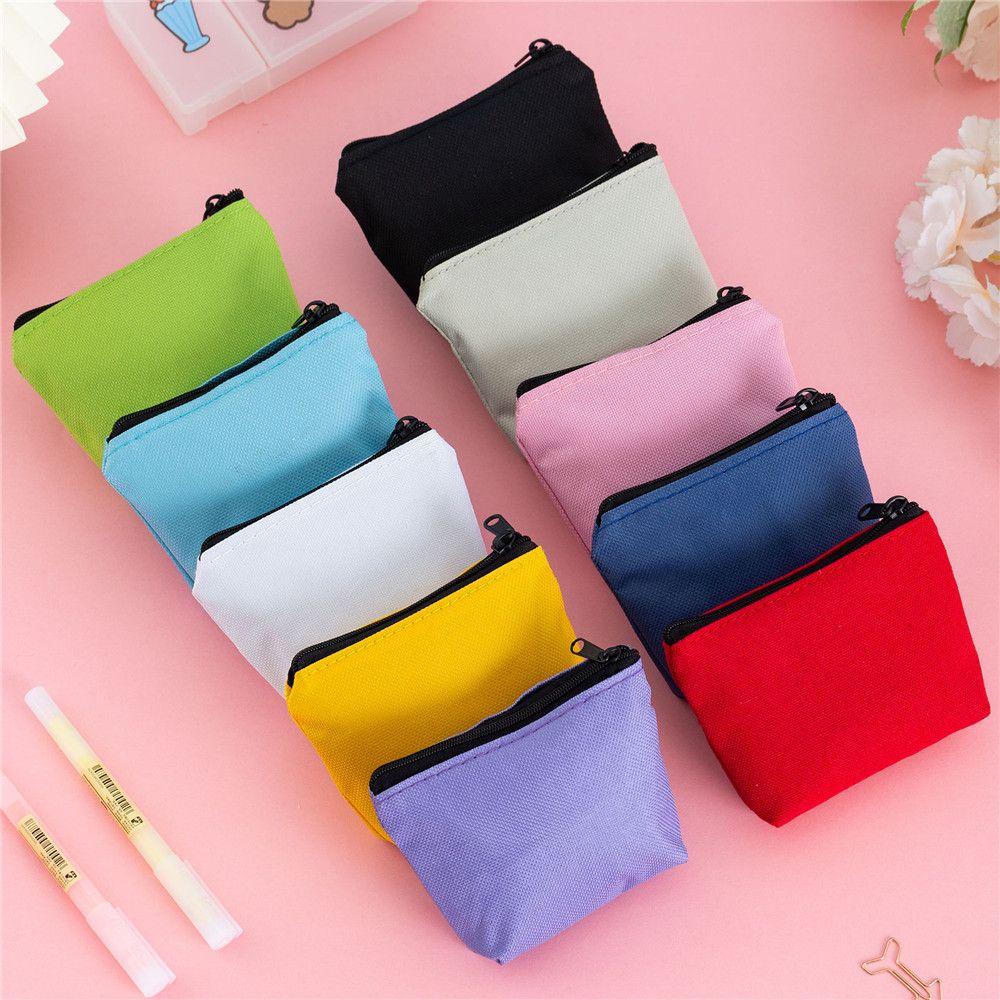 Women Pouch Key Storage Bag Clutch bag Card Holder Wallet Canvas Coin Purse Money bag Handbag