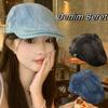 Y2k Forward Hat Cloth Artist Hat Casual Newsboy Hat  Women