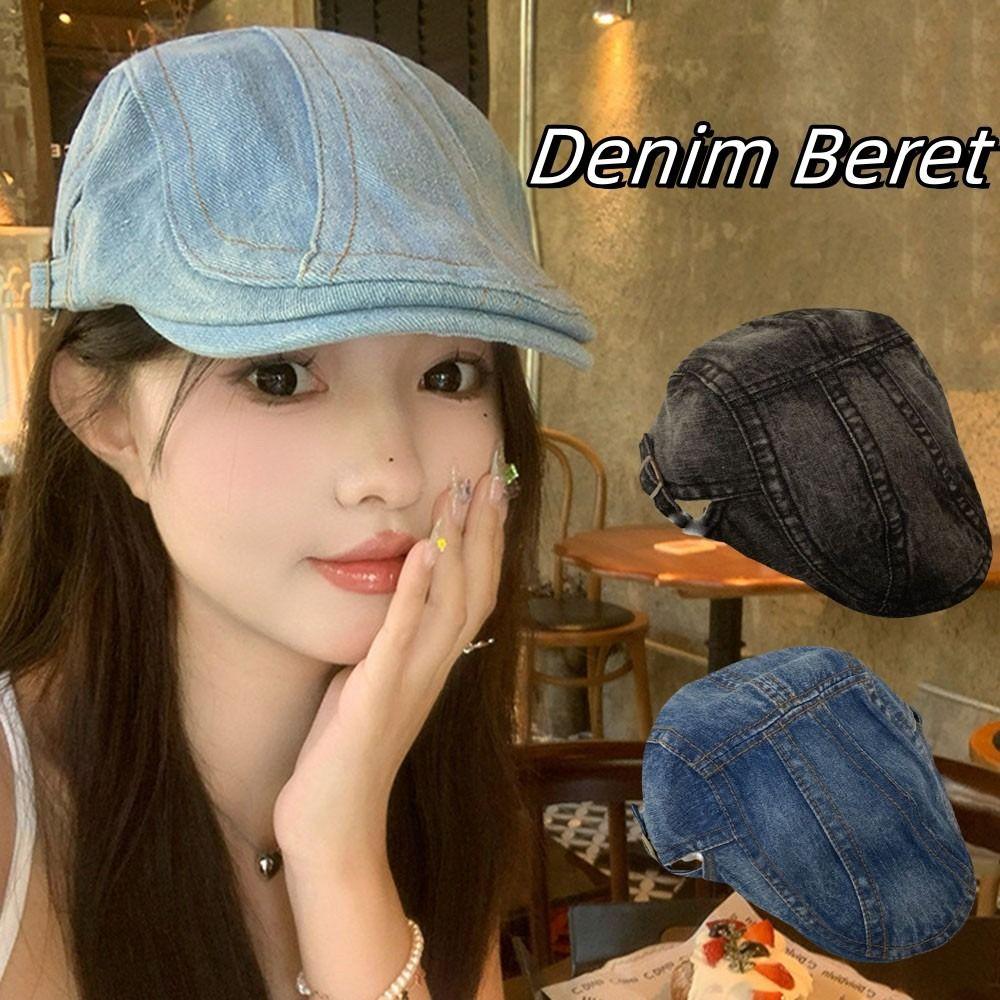 Y2k Forward Hat Cloth Artist Hat Casual Newsboy Hat  Women