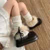 Buty zimowe w stylu retro dla kobiet, buty wyściełane pluszem, ciepłe buty bawełniane, krótkie buty bawełniane