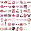 10/30/50pcs Pink Downtown Girl Ins Style Stickers Aesthetic Graffiti Decals Water Bottle Phone Notebook Cute Girls Sticker Pack