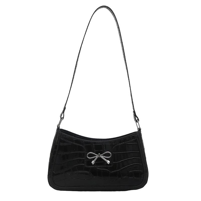 Stone Pattern Women's Commuter Bags -Bowknot Large Capacity Soft Durable Crossbody Casual Fashion Chic Premium Feeling High Value Bags