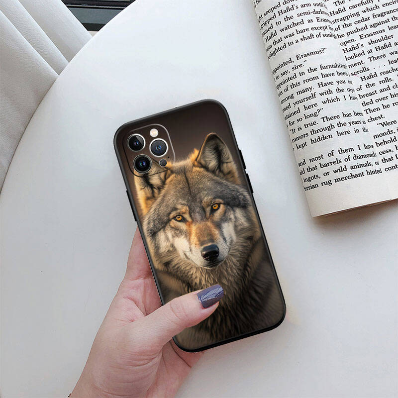 MH148 Animal Wolf Phone Shell Case for iPhone 7 8 11 12 13 14 15 16 17 16E XS Pro Max XR X SE Air