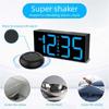 Alarm Clocks for Bedrooms Heavy Sleepers,Vibrating Alarm Clock with Bed Shaker,4Dimmers,Snoozes Brightness Adjustable
