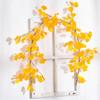 Handmade Artificial Ginkgo Leaves Vine Waterproof Fake Ginkgo Vine  Table Centerpiece
