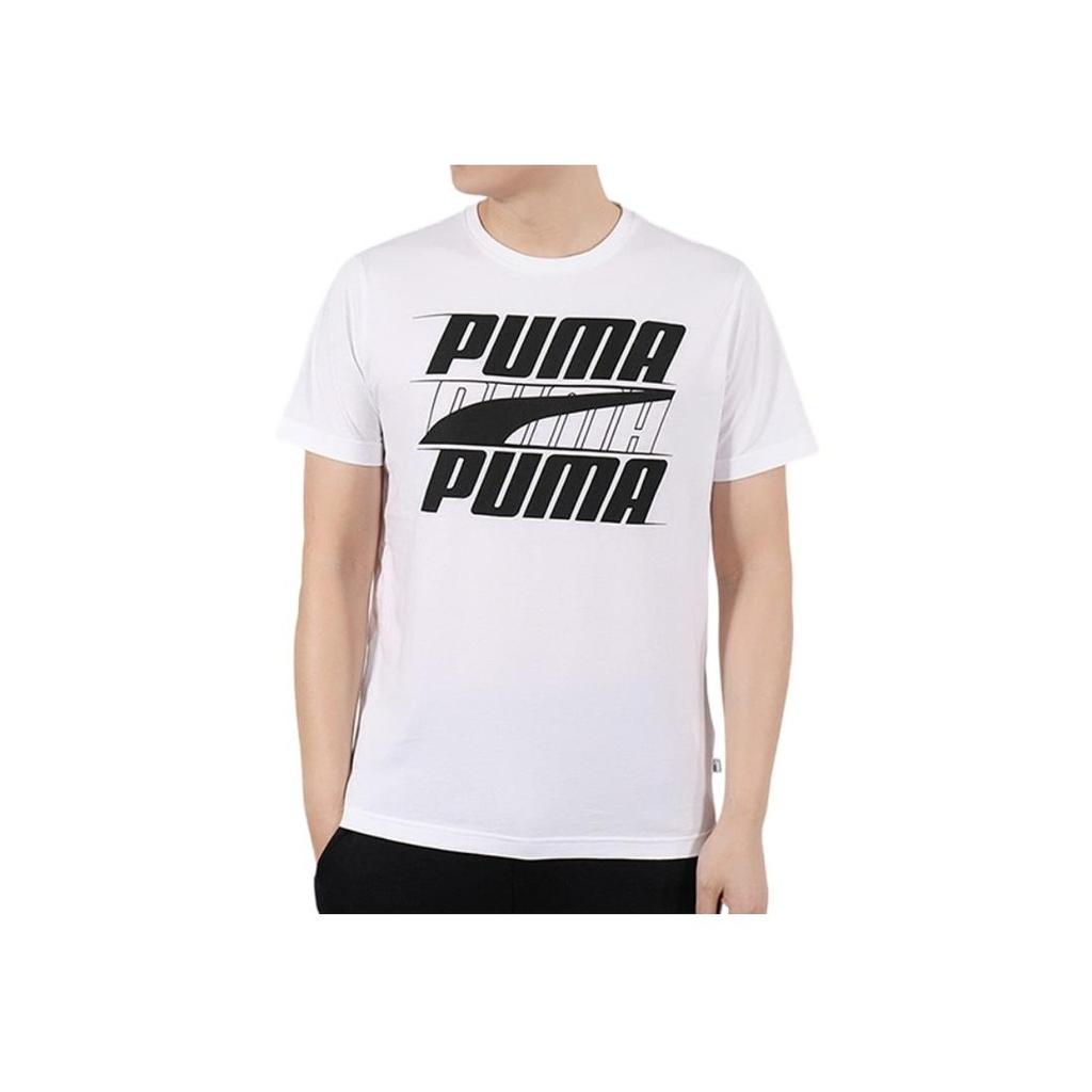 Puma Rebel Basic Crew Neck T-Shirt Men Tops White 844137-02
