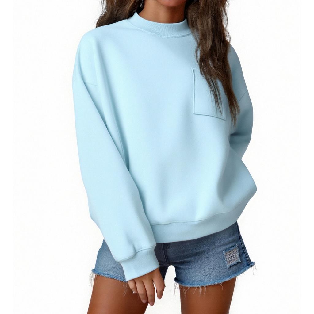 Women's fashionable long-sleeved sweatshirt
