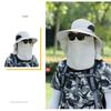 Sun Hat Men'S Fishing Hat Anti-Uv Sun Hat Anti-Sun Waterproof Hat Summer Travel Face Covering Neck Hat