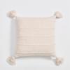 YIRUIO Scandinavian Style Cable Knit Pillow Case Fall Decor Kawaii Tassel Stripe Design Soft Sofa Bed Throw Pillow Case Cover