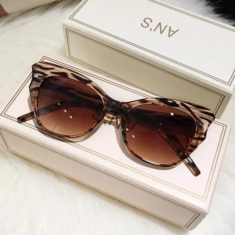 

Ladies Cat Eye Sun Glasses Glasses Leopard Gradient Classic Ladies Sunglasses Trendy Design Travel Eyeglasses Female Vintage Sunshade Glasses other