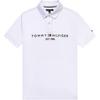 Letter And Number Print Comfortable Loose Fit Short Sleeve Polo Shirt Men Polo Shirts White 78JB112-100