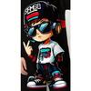 New summer set for teenagers, cool and handsome boy print, casual pullover, boy T-shirt shorts set