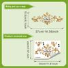 Elegant Golden Floral Embossed Self-Adhesive Wall Sticker for Bathroom Toilet - Matte Finish, Rectangular Shape, Durable Plastic, Easy To Install