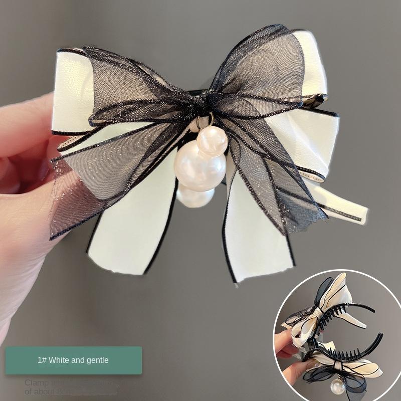 Bow Hairpin Low Ball Hair Accessories Women's Head High Sense Large Grip Clip New Clip Headdress