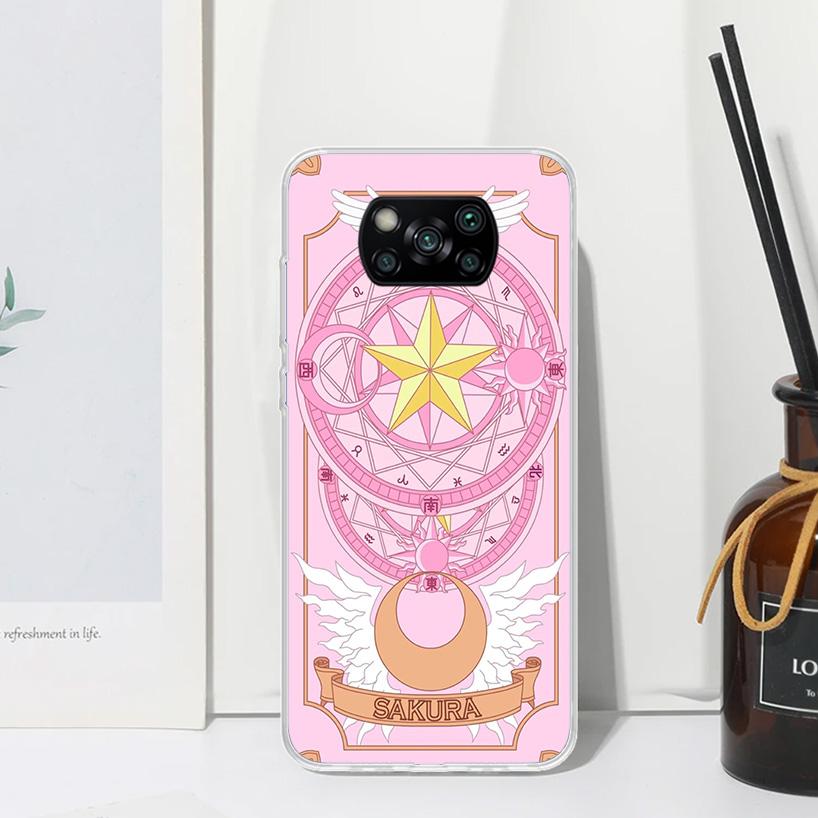CardCaptor Sakura Anime Phone Case For Xiaomi Poco X7 X6 X5 M7 M8 Pro F7 Ultra Redmi 15C 15 13C 13 12C 12 10 10C 10A Art Fundas
